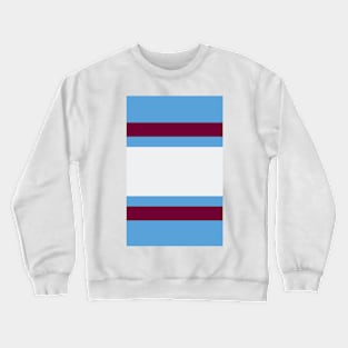 Manchester Varsity Sky, White & Maroon Crewneck Sweatshirt